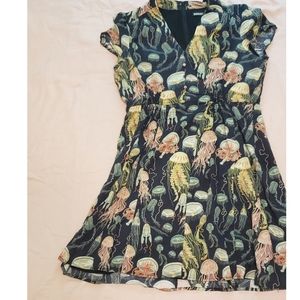 Dangerfield Jellyfish Dress in Midnight (Australian Size 14)